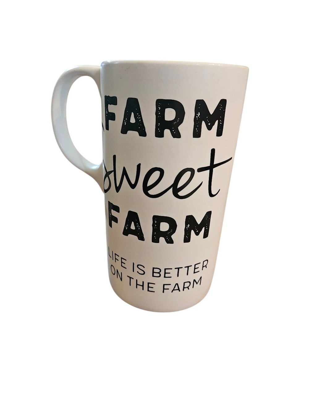 Farm Sweet Farm White Ceramic Mug
